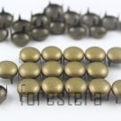100 10mm Antique Brass Round Studs DIY Studs Metal Studs Craft Studs Spike (BR10)
