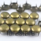 100 12mm Antique Brass Round Studs DIY Studs Metal Studs Craft Studs Spike (BR12)