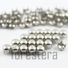100 5mm Silver Round Studs DIY Studs Metal Studs Craft Studs Spike (SR05)