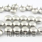 100 10mm Silver Round Studs DIY Studs Metal Studs Craft Studs Spike (SR10)