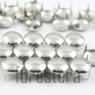 100 12mm Silver Round Studs DIY Studs Metal Studs Craft Studs Spike (SR12)