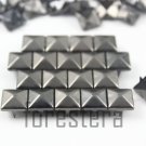 100 9mm Gunmetal Pyramid Studs DIY Studs Metal Studs Craft Studs Spike (GP09)