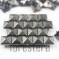 100 9mm Gunmetal Pyramid Studs DIY Studs Metal Studs Craft Studs Spike (GP09)