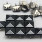 100 12mm Black Pyramid Studs DIY Studs Metal Studs Craft Studs Spike（C-BL12）