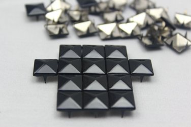 100 10mm Black Pyramid Studs DIY Studs Metal Studs Craft Studs Spike&iuml;&frac14;�C-BL10&iuml;&frac14;�