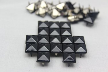 100 8mm Black Pyramid Studs DIY Studs Metal Studs Craft Studs Spike &iuml;&frac14;�C-BL08&iuml;&frac14;�