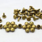 100pcs 5mm Antique Brass Cone Conical Rapid Rivet Studs - BC-RI05