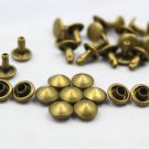 100pcs 7mm Antique Brass Cone Conical Rapid Rivet Studs - BC-RI07