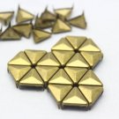 100 12mm Antique Brass Triangle Studs DIY Studs Metal Studs Craft Studs Spike （BT12）