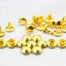 100pcs 7mm Gold Cone Conical Rapid Rivet Studs - JC-RI07