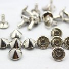 100pcs 9mm Silver Cone Conical Rapid Rivet Studs - SC-RI09