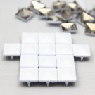 100 10mm White Pyramid Studs DIY Studs Metal Studs Craft Studs Spike （C-WH10）