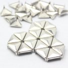 100 12mm Silver Triangle Studs DIY Studs Metal Studs Craft Studs Spike （ST12）