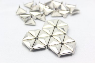100 12mm Silver Triangle Studs DIY Studs Metal Studs Craft Studs Spike &iuml;&frac14;�ST12&iuml;&frac14;�