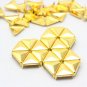 100 12mm Gold Triangle Studs DIY Studs Metal Studs Craft Studs Spike （JT12）