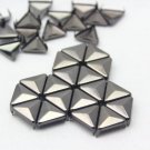 100 12mm Gunmetal Triangle Studs DIY Studs Metal Studs Craft Studs Spike （GT12）