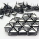 100 8mm Gunmetal Triangle Studs DIY Studs Metal Studs Craft Studs Spike (GT08)