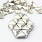 100 10mm Silver Triangle Studs DIY Studs Metal Studs Craft Studs Spike (ST10)
