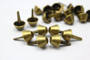 100pcs 12mm Antique Brass Bucket Shaped Purse Feet - BB-PF12