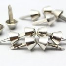100pcs 12mm Silver Bucket Shaped Purse Feet - SB-PF12