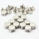 100 8mm Silver Flat Round Studs DIY Studs Metal Studs Craft Studs Spike （SFR08）
