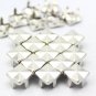 100 9.3mm Silver Square Studs Special DIY Studs Metal Studs Craft Studs Spike (SM09）
