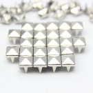 100 6mm Silver Pyramid Studs DIY Studs Metal Studs Craft Studs Spike (SP06)