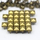 100 6mm Antique Brass Bronze Pyramid Studs DIY Studs Metal Studs Craft Studs Spike (BP06)