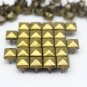 100 6mm Antique Brass Bronze Pyramid Studs DIY Studs Metal Studs Craft Studs Spike (BP06)