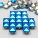 100 8mm Brilliant Blue Color  DIY Studs Metal Studs Craft Studs Spike C-LB08