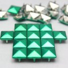 100 10mm Brilliant Green Color  DIY Studs Metal Studs Craft Studs Spike C-BG10