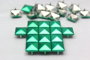 100 10mm Brilliant Green Color  DIY Studs Metal Studs Craft Studs Spike C-BG10