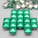 100 8mm Brilliant Green Color  DIY Studs Metal Studs Craft Studs Spike C-BG08