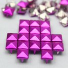 100 8mm Brilliant Rhodo Red Color  DIY Studs Metal Studs Craft Studs Spike C-RH08