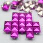 100 8mm Brilliant Rhodo Red Color  DIY Studs Metal Studs Craft Studs Spike C-RH08
