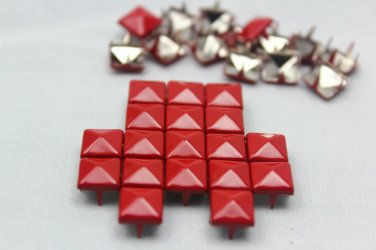 100 8mm Red Color  DIY Studs Metal Studs Craft Studs Spike C-RE08