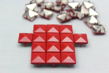 100 10mm Red Color  DIY Studs Metal Studs Craft Studs Spike C-RE10