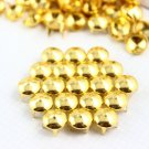 100 9mm Gold Cone Conical Studs DIY Studs Metal Studs Craft Studs Spike (JC09)
