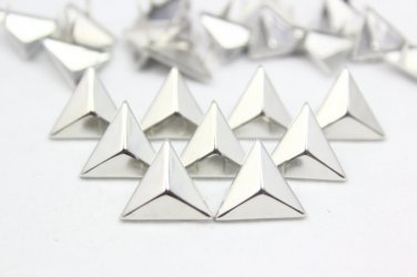 100 16mm Silver Flat Triangle Studs DIY Studs Metal Studs Craft Studs Spike &iuml;&frac14;�SFT16&iuml;&frac14;�