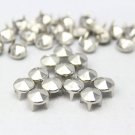 100 8mm Silver hexagon Cone Studs DIY Studs Metal Studs Craft Studs Spike SHC08