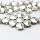 100 10mm Silver hexagon Cone Studs DIY Studs Metal Studs Craft Studs Spike SHC10