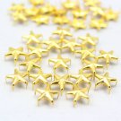 100 10mm Gold Star Studs DIY Studs Metal Studs Craft Studs Spike JS10