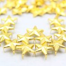 100 12mm Gold Star Studs DIY Studs Metal Studs Craft Studs Spike JS12
