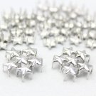 100 7mm Silver Star Studs DIY Studs Metal Studs Craft Studs Spike SS07