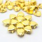 100 10mm Gold Heart Studs DIY Studs Metal Studs Craft Studs Spike JX10