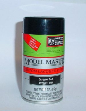 Testors Model Master Green Go Mopar Dodge  Lacquer 3oz Spray Can Model Car Paint
