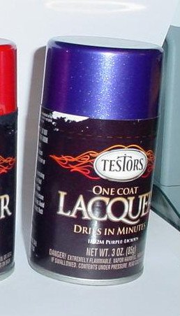 Testors One Coat Lacquer Purple Licious 3oz Spray Can Hot Rod Model Cars