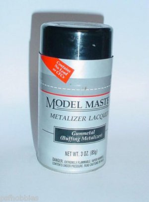 Testors Model Master Gunmetal Buffing Metalizer Lacquer  Spray Can Model Paint