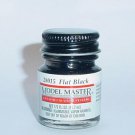 Testors 1/2 Oz Model Master Flat Black Lacquer Model Car Truck Military Paint
