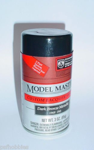 Testors Model Master Dark Bronze Metallic Lacquer 3oz Spray Can Model Paint